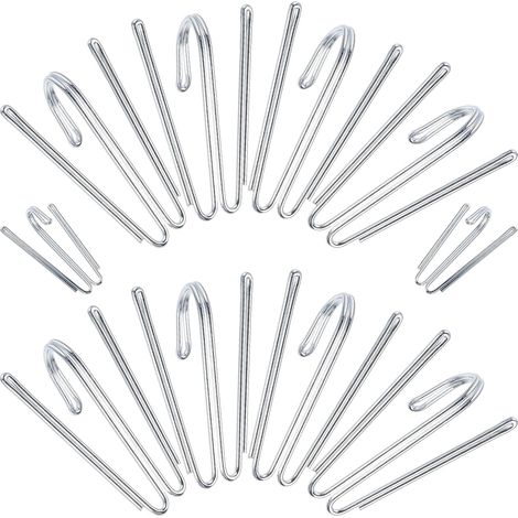 de 50 Crochets Rideaux en Acier Inoxydable Crochets Robustes (1/5)