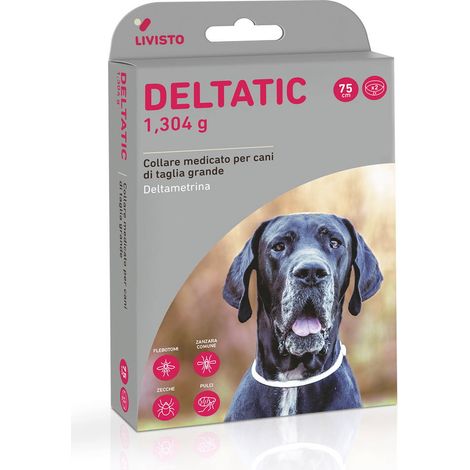Deltatic 2 Collari contro pulci, zecche, flebotomi e zanzare per cani grandi (1/2)