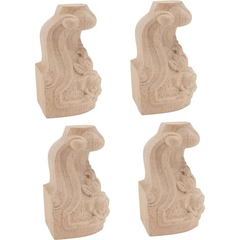 de 4 pieds de meubles d coratifs en caoutchouc avec motif (1/5)