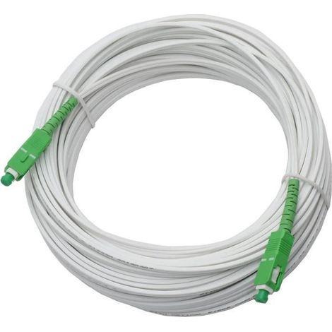 Cavo in fibra ottica LINEAIRE 20 m monomodale 9/125 SC-APC/APC FTTH per Livebox SFR Bbox (1/3)