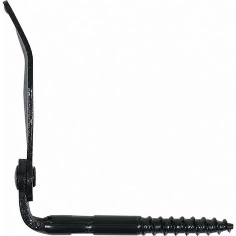 Rolladenstopper schwarz zum Anschrauben Länge 110 mm, 2 Stück (1/2)