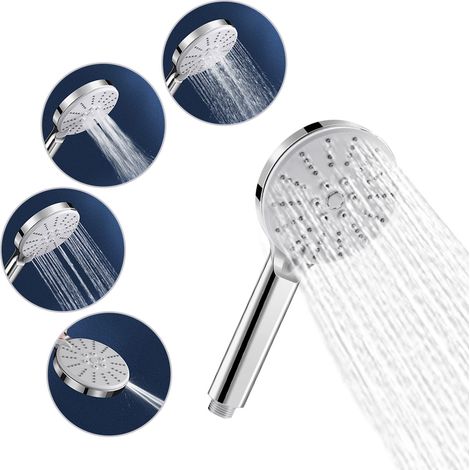 Pommeau de douche universel haute pression avec 4 modes de pulvérisation (1/5)
