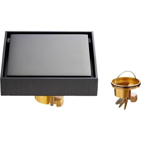 Siphon de sol en acier inoxydable avec noyau en cuivre intégré conçu pour un fonctionnement stable dans les douches, buanderies et terrasses de piscine (1/3)
