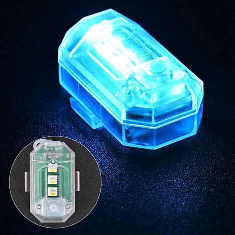 4 universelle LED-Warnleuchten mit mehrfarbigen Blinklichtern für Autos und Motorräder (1/4)