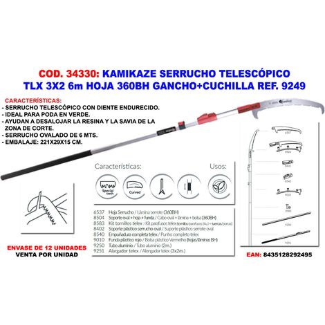 Kamikaze Teleskopsäge TLX 3x26 MT Sägeblatt 360BH Ganc+Cuchi 9249