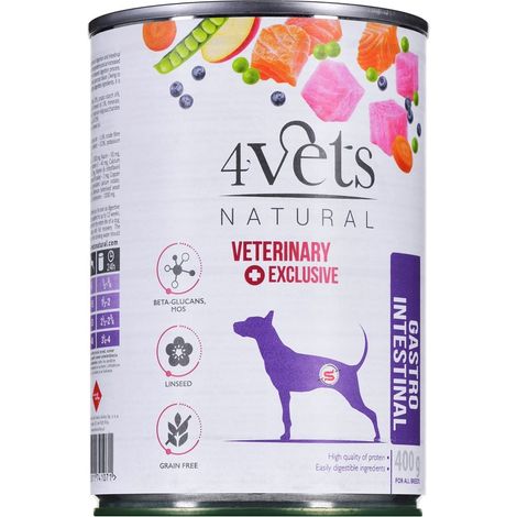 4Vets Natural - Gastro-intestinal pour chien 400 g (1/4)
