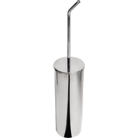 Porta scopino da terra mod. bird cromo cm 8,5 x h.44 x 8,5