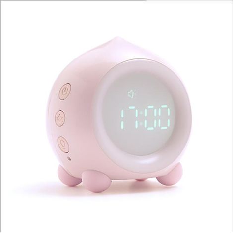 Réveil lumineux pour enfants (1 pièce), réveil multifonction Bluetooth avec lampe LED numérique, veilleuse jour/nuit, chargement USB (1/5)