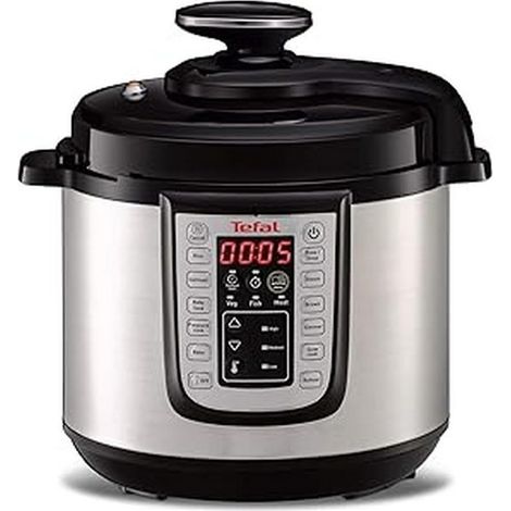 Tefal CY505E Pentola a cottura lenta tutto in uno 6 litri Acciaio inossidabile/Nero (1/5)
