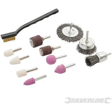Kit di lucidatura finitura pulizia della superficie e accessori Silverline 12pezzi