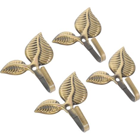 Healeved en fer forgé en forme de feuille style vintage lot (1/5)