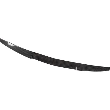 Spoiler Universel en Fibre de Carbone Style Caoutchouc pour Coffre Arrière, Lèvre Aileron Auto 121cm x 7.5cm (1/5)