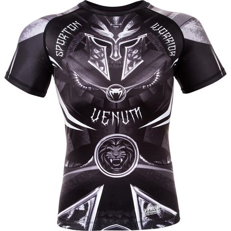 Venum Herren Gladiator 3.0 Kurzarm-Rashguard Schwarz L