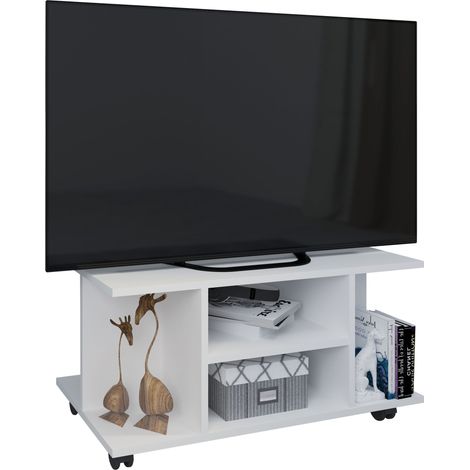 Madera TV Lowboard TV Seh Rollers Findalo 40x80x40 - VCM