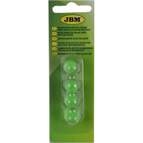 Grüne Kunststoffkappe für Reifenventil (4 Stk.) JBM11901