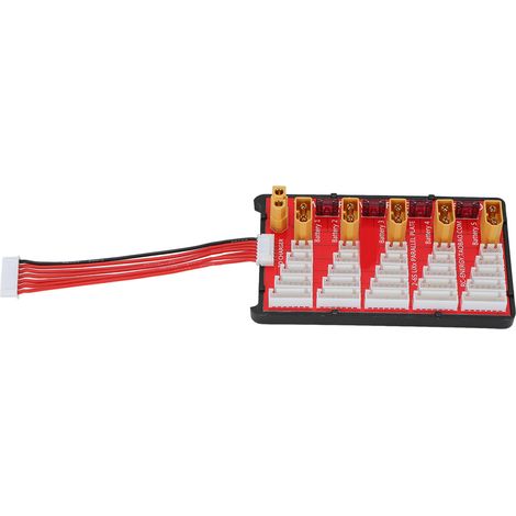 Tableau de charge parallèle XT60 pour batterie LiPo 2-6S, 0-22.2V 20A, plaque d'équilibrage DC (1/5)