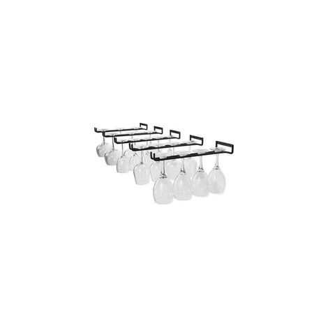 Hanging Glass Rack - Wine Glass Rack with 5 Rails for 13-18 Glasses, 30cm5cm2cm (1/5)