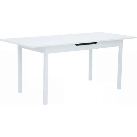 Mesa extensible Carlton 150-190x80x76 cm blanca