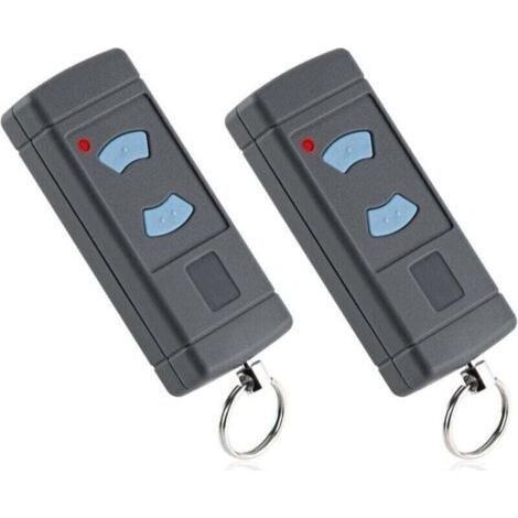 Ensemble de 2 boutons bleus pour ouvre-portes de garage 868 MHz, compatibles avec les modèles HORMANN HSE2-868 et HSM4-868, et Tubauto HSM4-868 et HS4-868. (1/4)