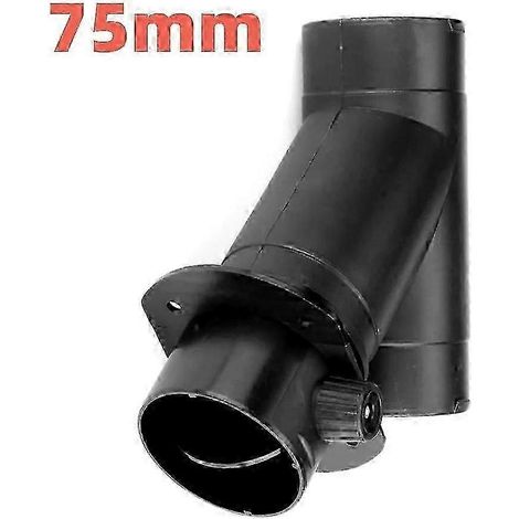 Raccord de conduit d'aération en Y de 60 mm ou 75 mm avec clapet de régulation double pour chauffage de stationnement diesel Webasto