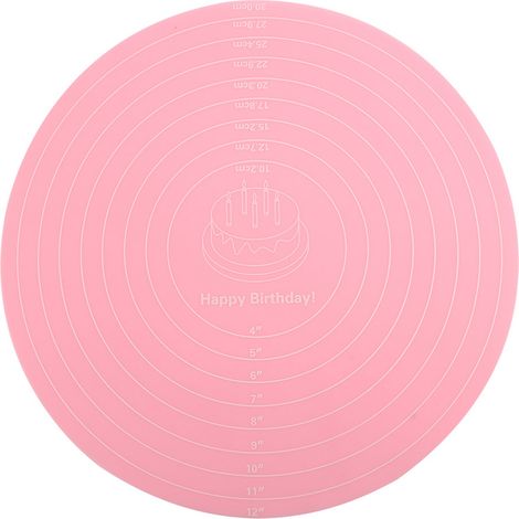 Tapis de cuisson en silicone résistant à la chaleur avec mesures pâtisserie antiadhésive pour rouler la pâte (1/5)