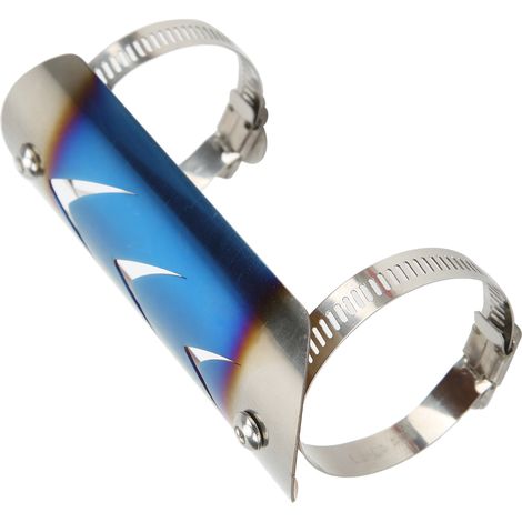 Protecteur de Tuyau d'Échappement en Acier Inoxydable - Couverture Anti-Chaleur Universelle pour Moto - Anti-Bleuissement (1/5)