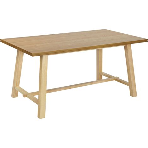 Esstisch BARNES Naturfarbene Esche 160 cm 90 cm