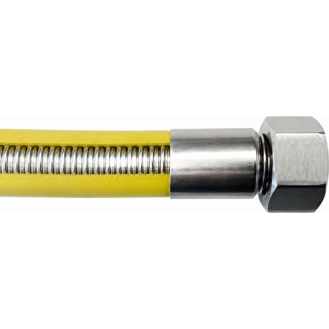 FLESSIBILE PER GAS RIVESTITO IN PVC EN 15266 Attacco 1/2 F x 1/2 F cm.300