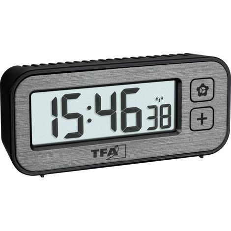 TFA Dostmann 60.2522.10 Radiocontrollato Sveglia Grigio Tempi di allarme 1 (1/5)