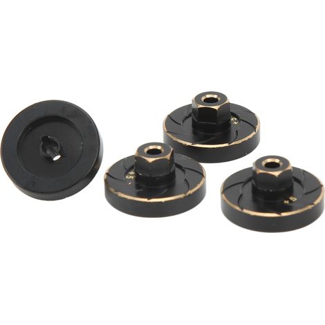 Radgewichte aus Messing für RC-Modelle im Maßstab 1:24, kompatibel mit Axial SCX24 (AXI90081, AXI00001, AXI00002, AXI00005). Rostbeständige Radnaben aus Messing für RC-Modelle. (1/5)