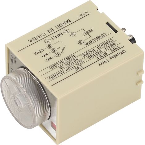Zeitverzögertes Relais mit Abschaltfunktion, 200–220 V AC, ST3PF, Zubehör 30S (1/5)