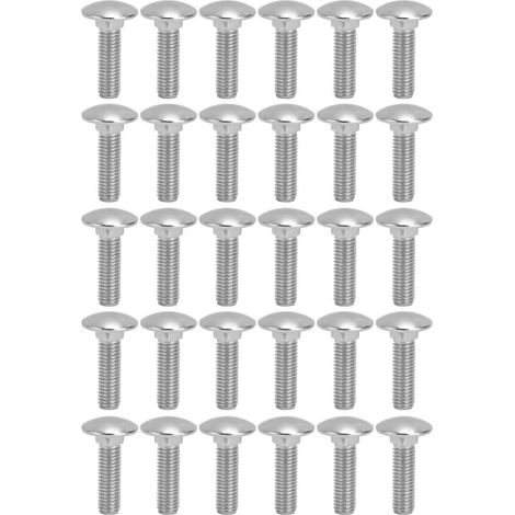 30 vis M8x1,25 en acier inoxydable A2, filetage carré grossier, DIN603M8x30 (1/5)