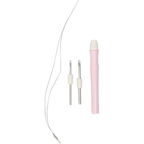 Verstellbare Punch-Nadel (5 mm, 3,5 mm, 2 mm), komfortabler Griff für DIY-Stickerei und kreatives Nähen (1/5)