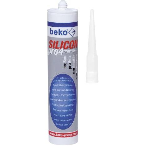BEKO PRO4 TANCH IT CARTUCHO DE SILICONA 310 ML 310 ML SILICONA TRANSPARENTE PRO4 TRANSP. 310ML