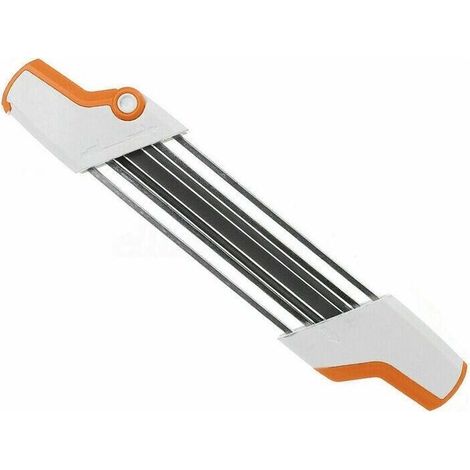 Affteuse de Lime à chane de trononneuse en métal 2 en 1 Facile 3/8quot P 4.0 mm remplacer. Porte-lime 2 en 1 pour chane de trononneuse.1Pcs.. (1/5)