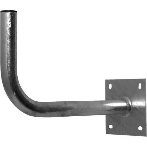 A.S. Sat Support Mural Acier galvanisé 40 cm Distance au Mur Courbe