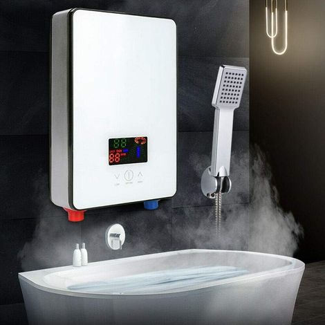 6500W 220V Warmwasser Bade Sofort Durchlauferhitzer IPX4 Dusche Set Digital Tankless Durchlauferhitzer Warmwasser Kit für Badezimmer Küche (1/5)
