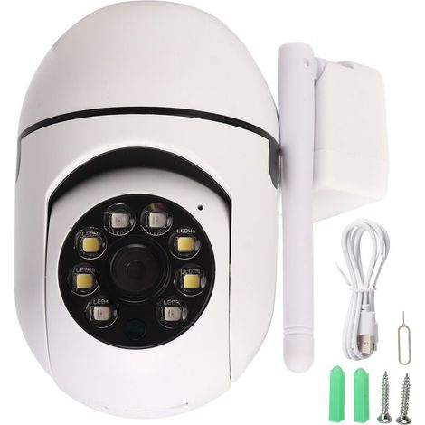 Caméra de sécurité WIFI 1080P HD Vision nocturne interphone vocal 2 voies caméra de Surveillance à distance pour magasin à domicile (1/5)