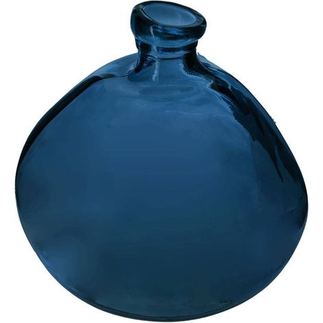 Vaso Atmosphera in Vetro Riciclato Blu Tempesta 33 cm