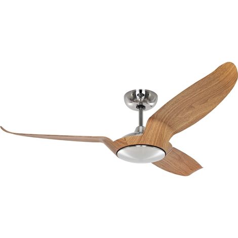 DC Ceiling Fan Eco Talos Chrome / Oak with Remote (1/4)