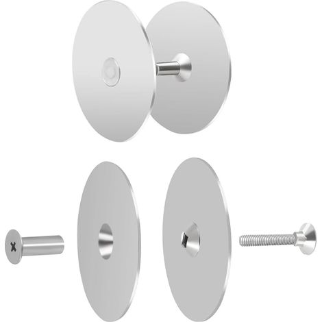 Lot de 2 plaques recouvrement trous porte 6 7 cm diamètre (1/5)