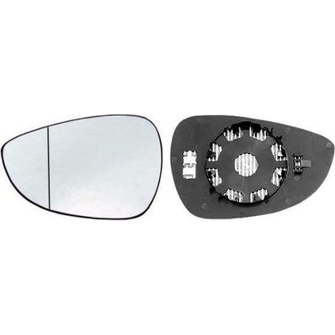 Verre de rétroviseur gauche asphérique chauffant Ford Fiesta MK6 2008-2017
