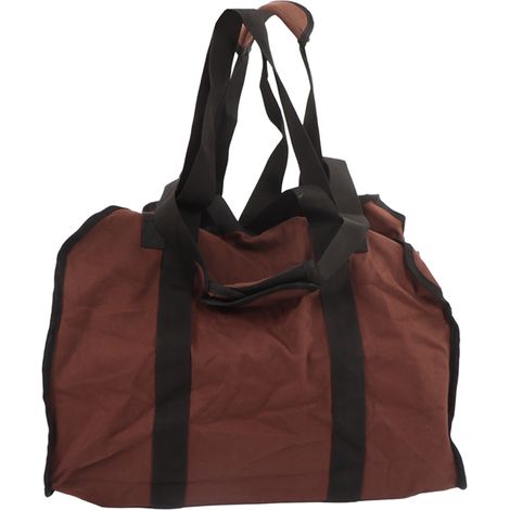 Sac à bois grande capacité résistant toile portable transporteur extérieur pour camping pique-nique barbecue (1/5)