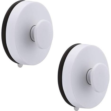 CCYKXA Home 2 Pack Bathroom Suction Cup Hooks - White (White) 6.2 x 6.2 x 3.5 (1/5)