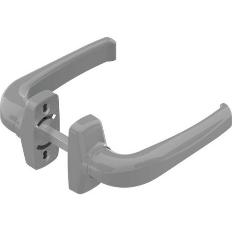 Béquille Double De Porte Crystal Noir