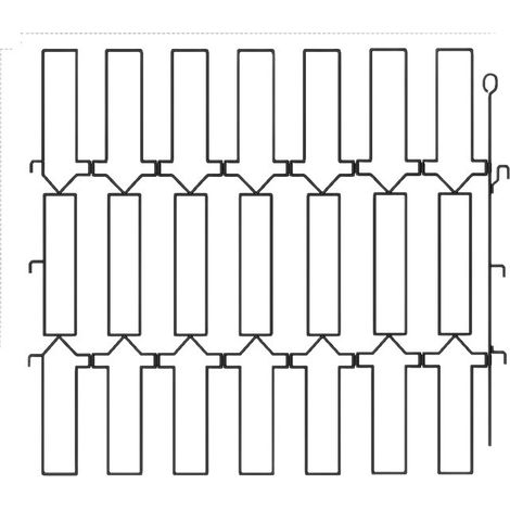 Clôture pour animaux - Rambarde d'escalier - Clôture rétractable - Clôture pliable - Clôture de sécurité pour enfants - (6478cm) (1/5)