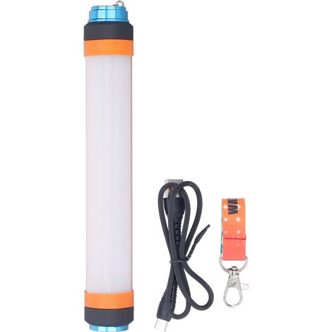 Ortviai Lampe de travail LED magnétique étanche IP68, 380 lm, batterie intégrée 7800 mAh, recharge USB-C, pour réparation auto et camping (1/5)