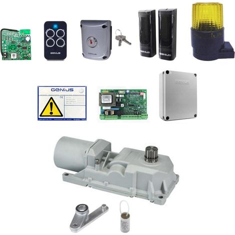 Kit GENIUS FAAC ROLLER 24v Con Casse Automazione Cancello a Battente Interrato - VERSIONE ANTA: 1 ANTA