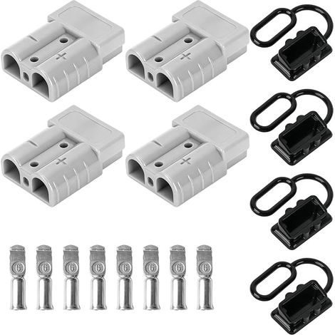 Paquete de 4 conectores de batería Anderson 50A 600V (1/5)