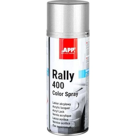 Bombe de peinture - Argent - Brillant - Acrylique - Toutes surfaces - APP Rally 400ml (1/4)